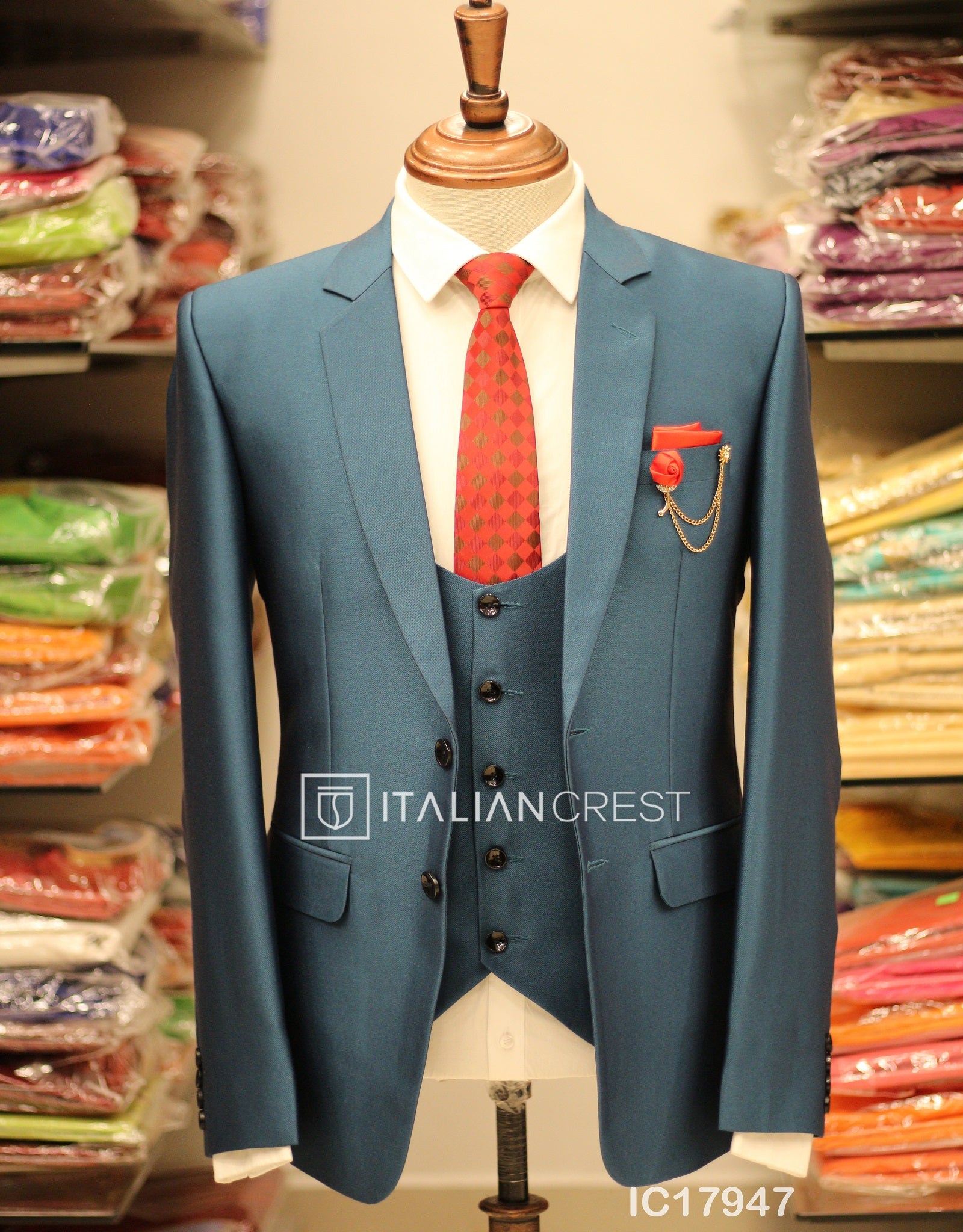 IC17947-3pc Notch Lapel Suits