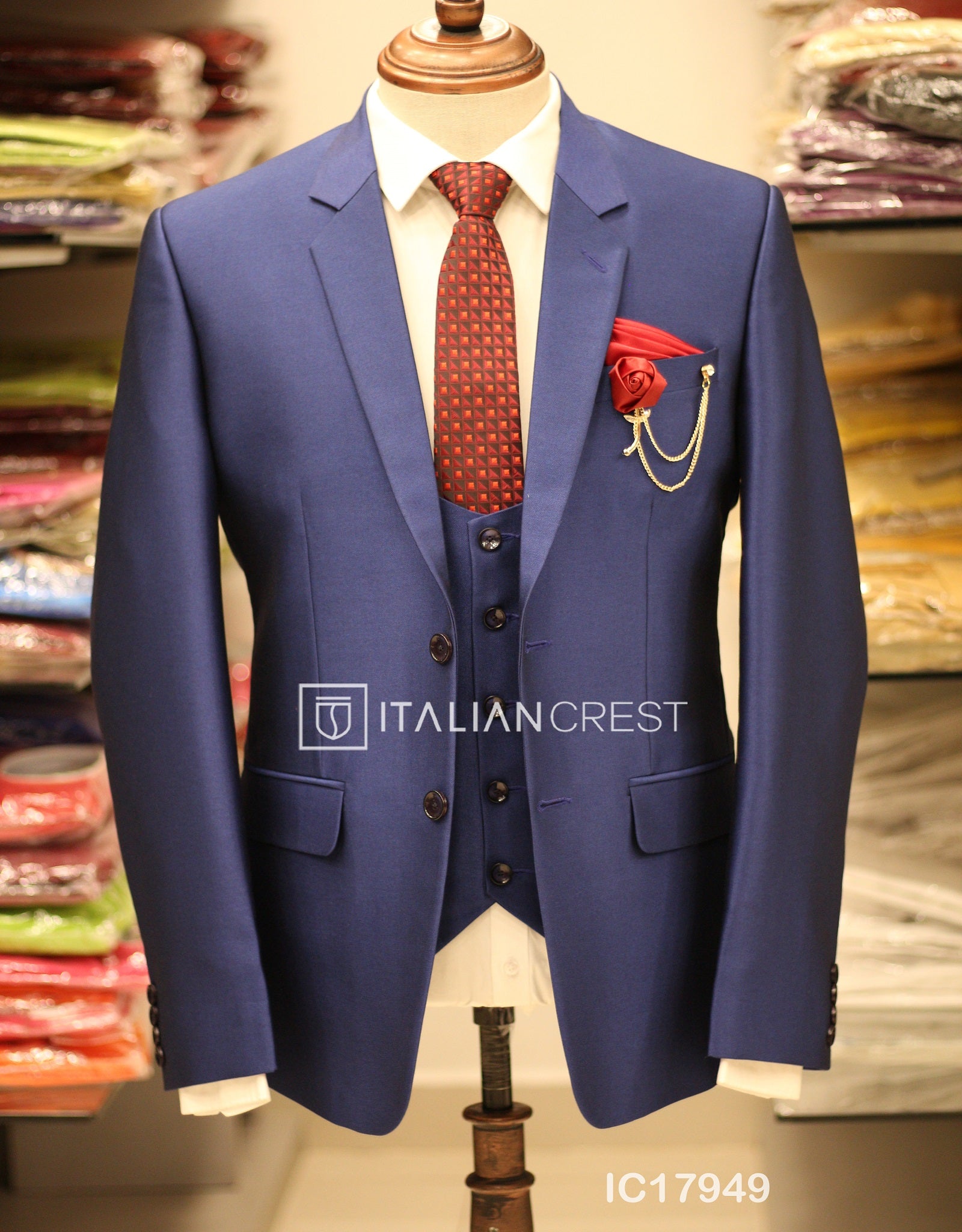 IC17949-3pc Notch Lapel Suits