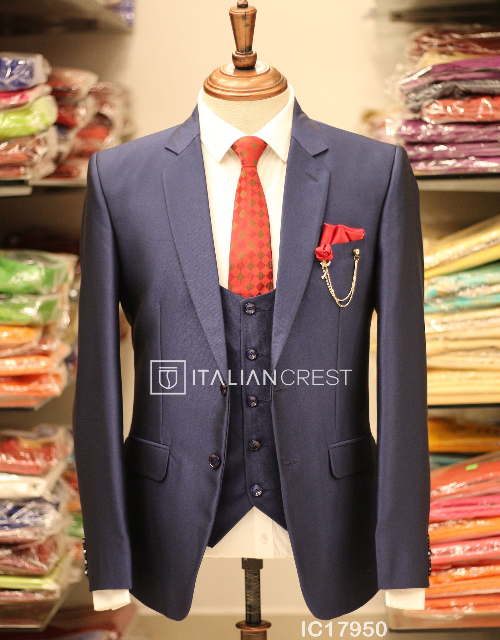 IC17950-3pc Notch Lapel Suits