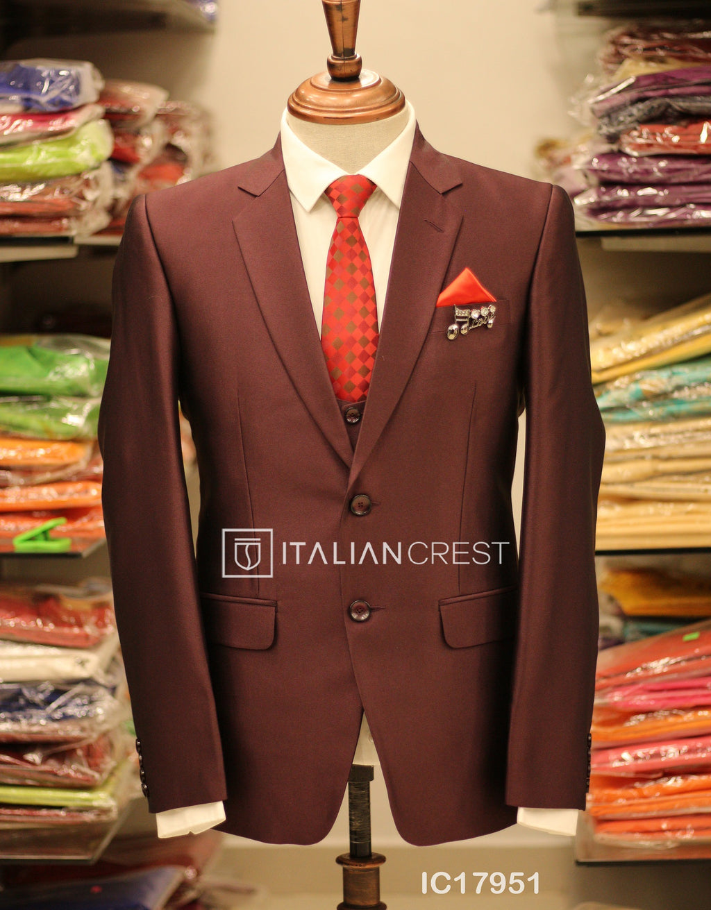 IC17951-3pc Notch Lapel Suits