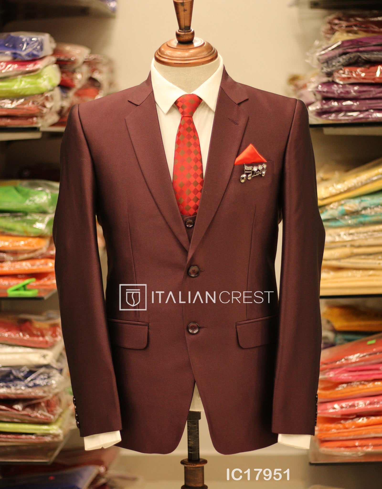 IC17951-3pc Notch Lapel Suits