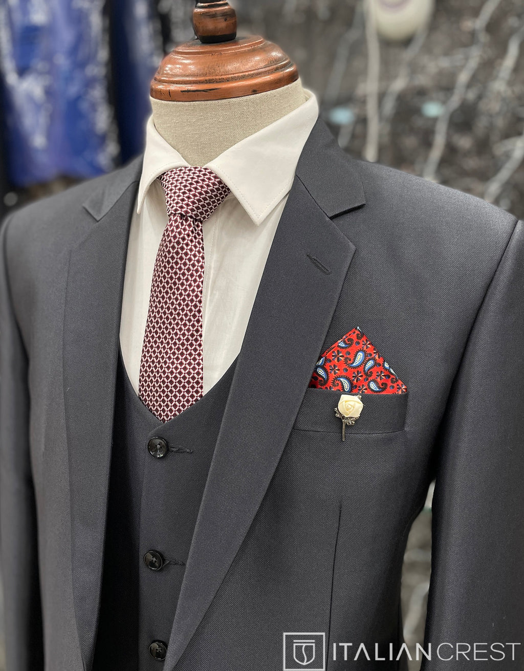 IC17954-3pc Notch Lapel Suits
