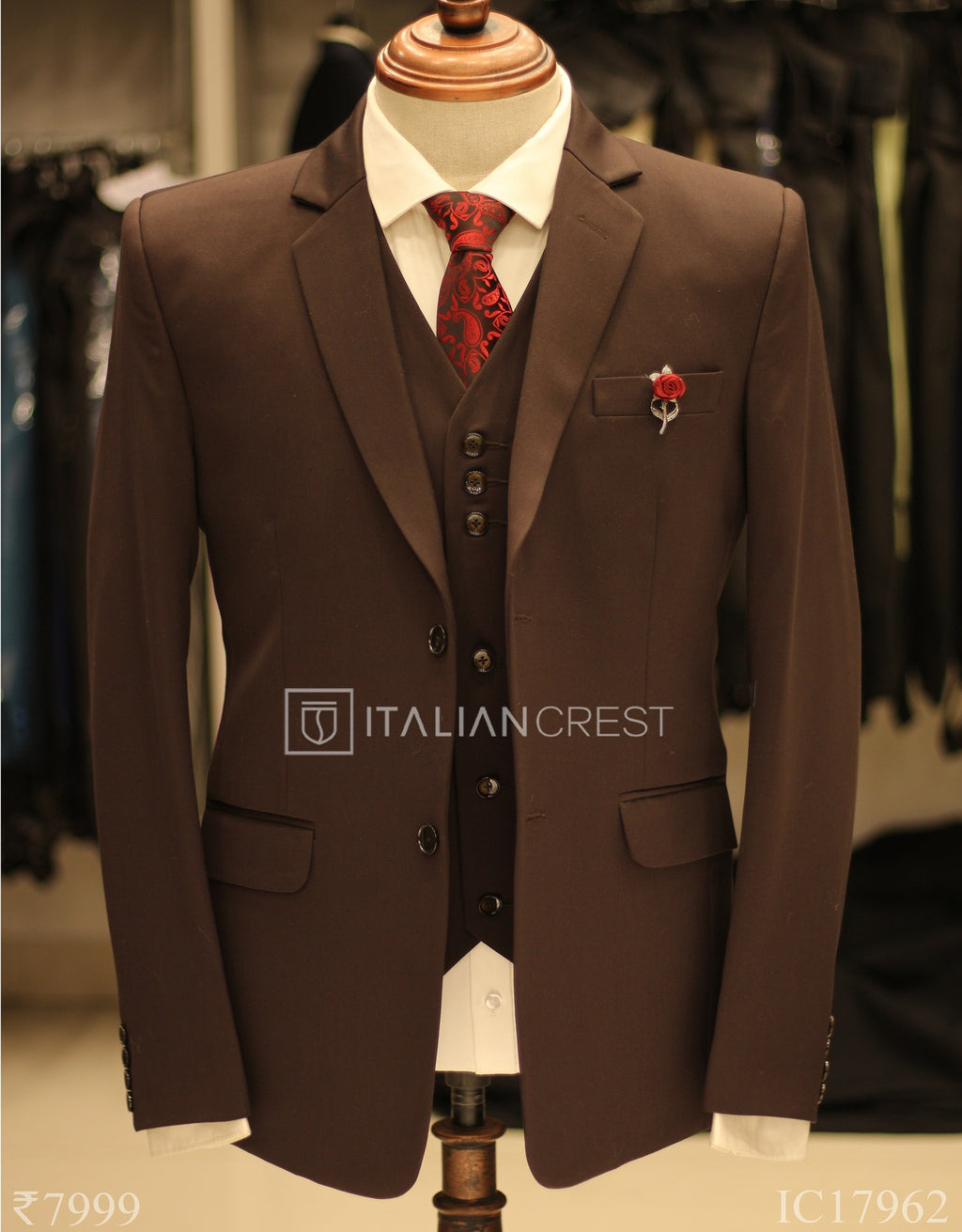 IC17962-3pc Notch Lapel Suits