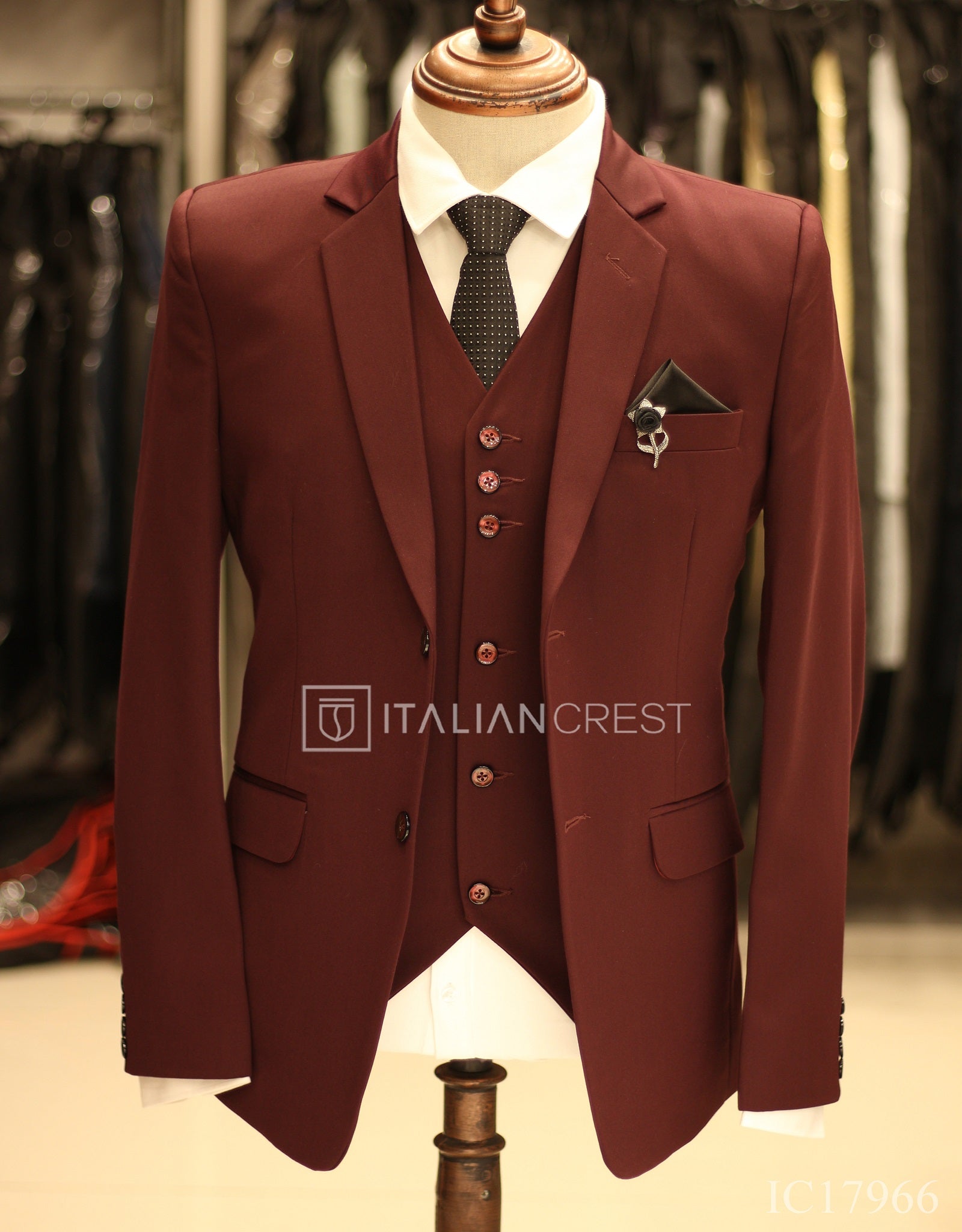 IC17966-3pc Notch Lapel Suits