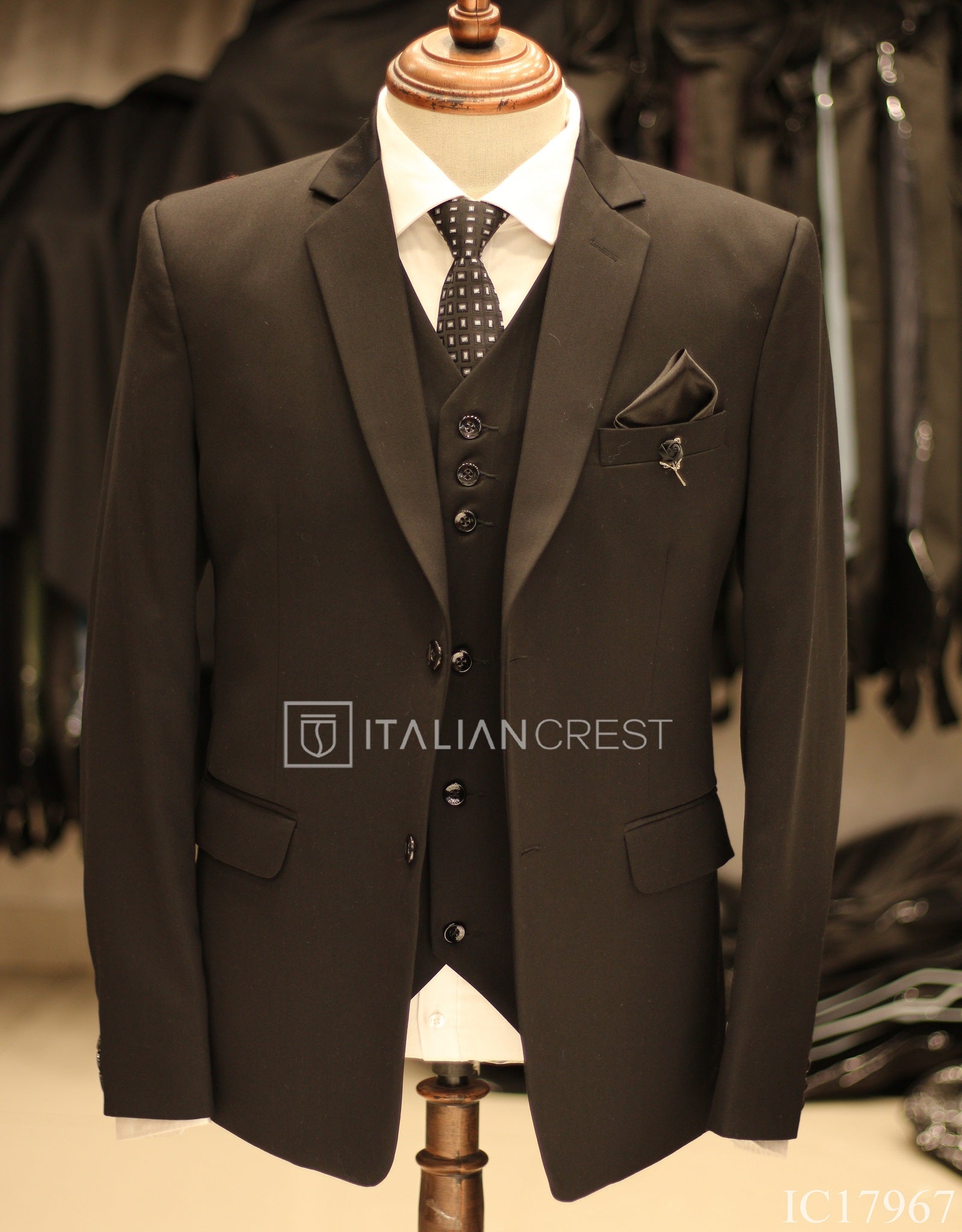 IC17967-3pc Notch Lapel Suits