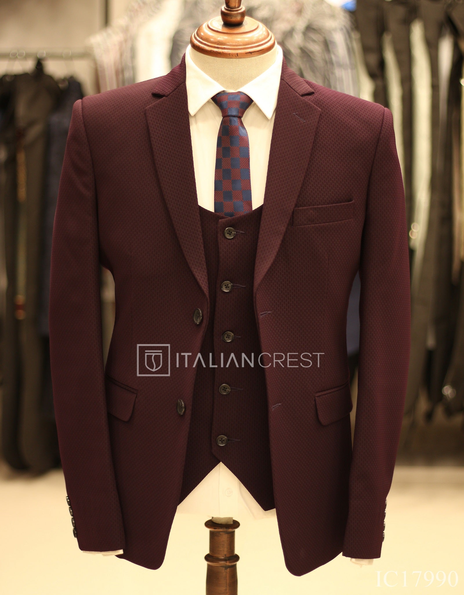 IC17990-3pc Notch Lapel Suits