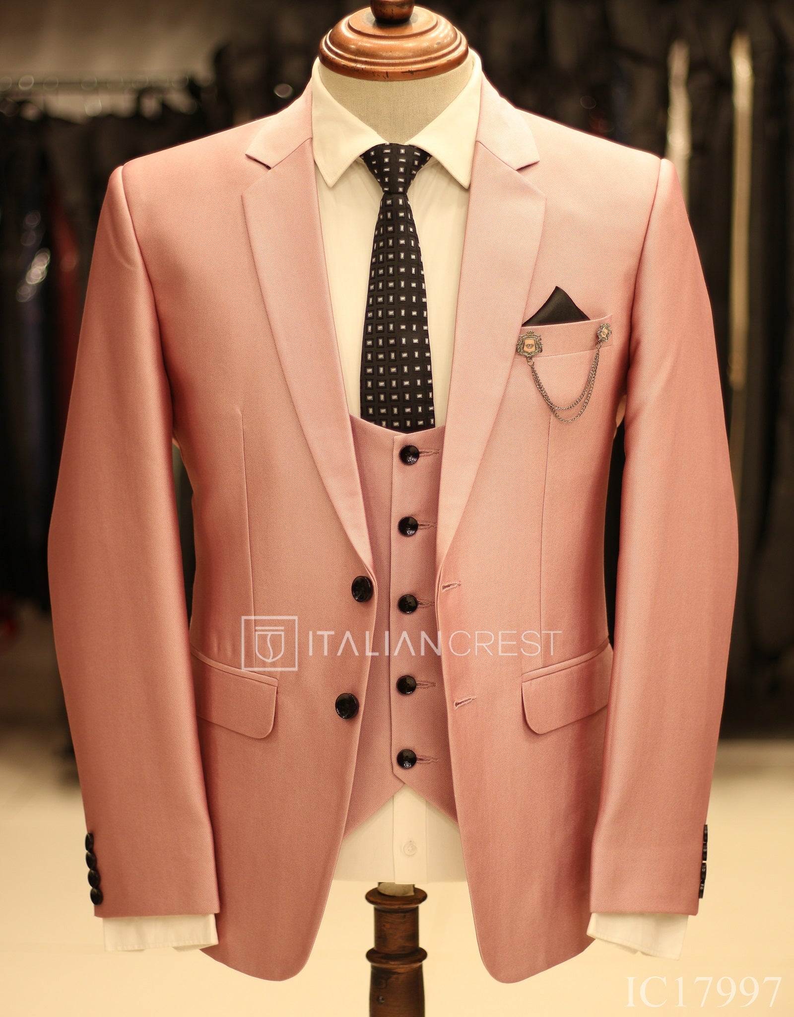 IC17997-3pc Notch Lapel Suits