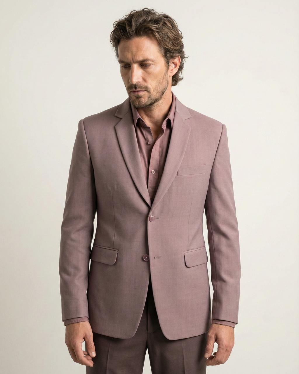 Purple Linen Feel Blazer
