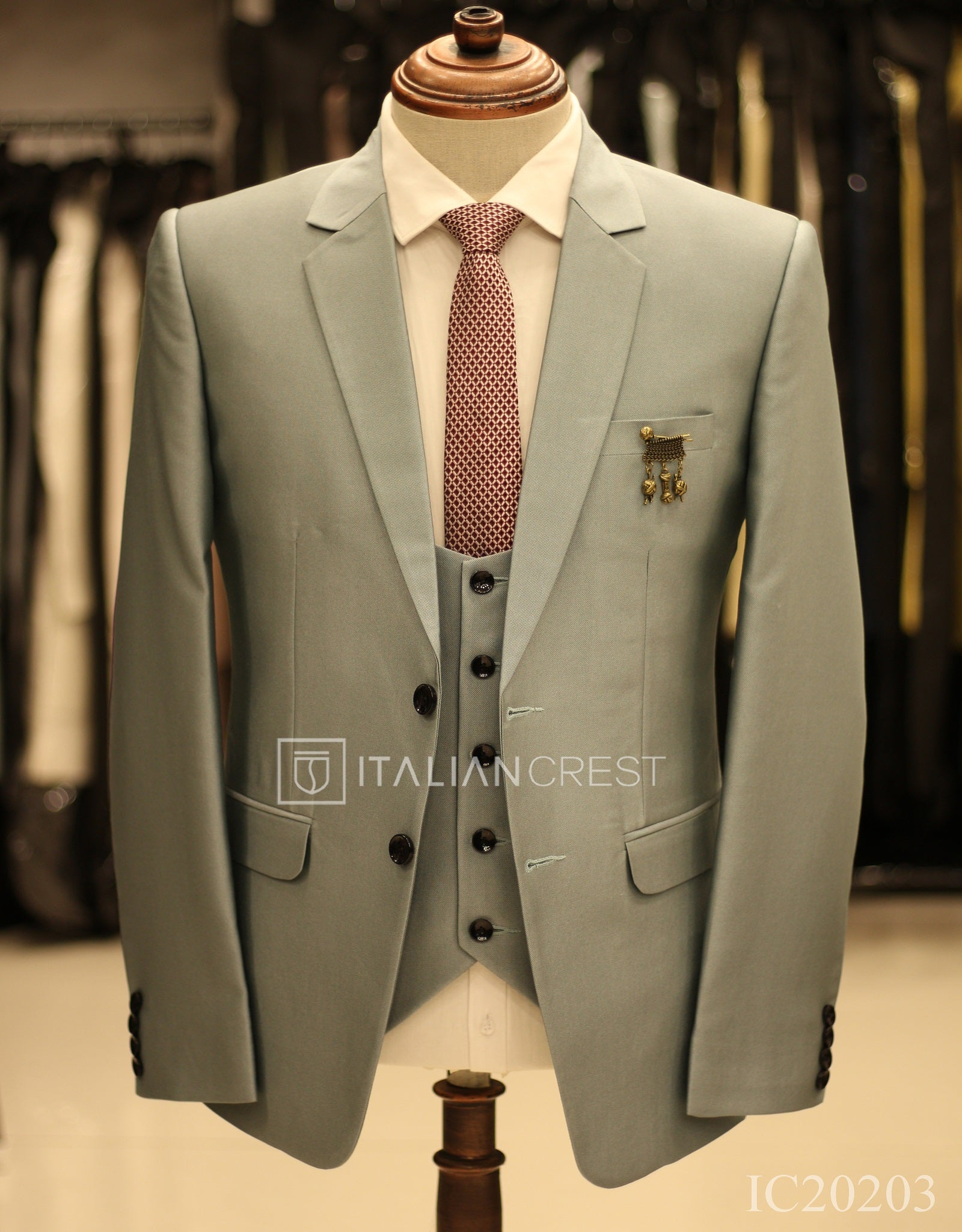 IC20203-3pc Notch Lapel Suits