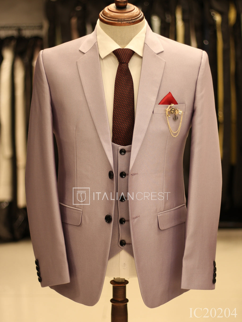 IC20204-3pc Notch Lapel Suits