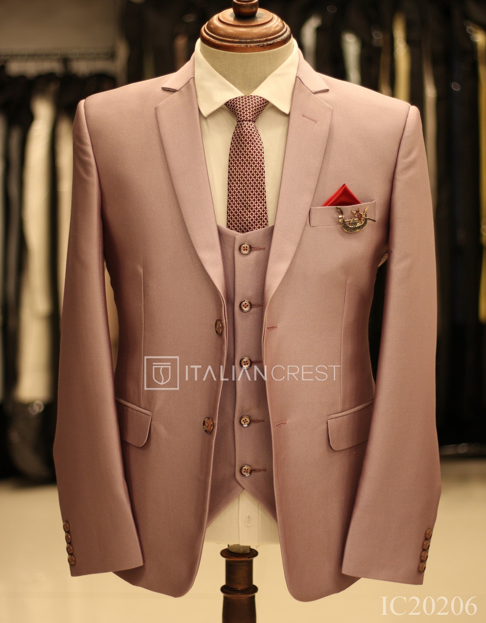 IC20206-3pc Notch Lapel Suits