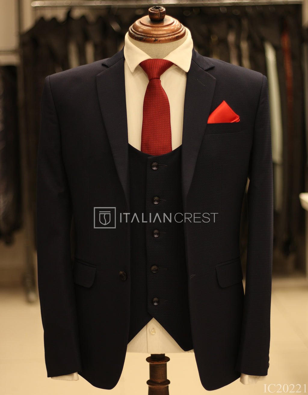 IC20221-3pc Notch Lapel Suits