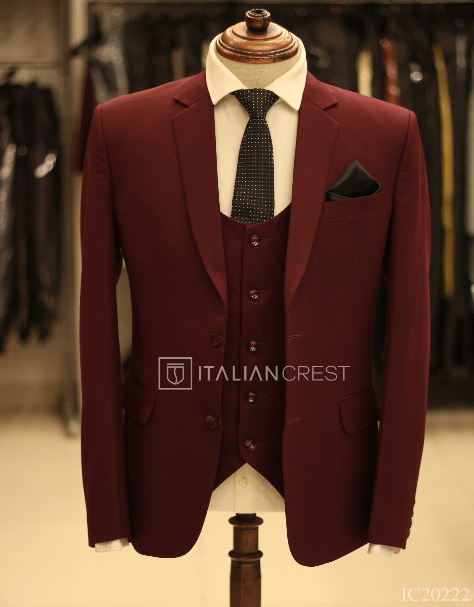 IC20222-3pc Notch Lapel Suits