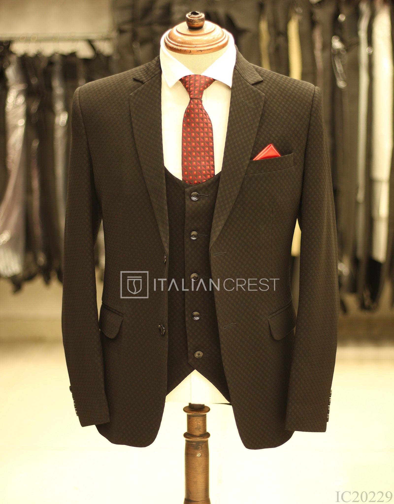 IC20229-3pc Notch Lapel Suits