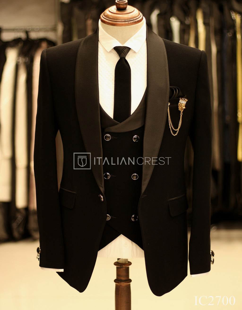 Black 5pc Wedding Suit