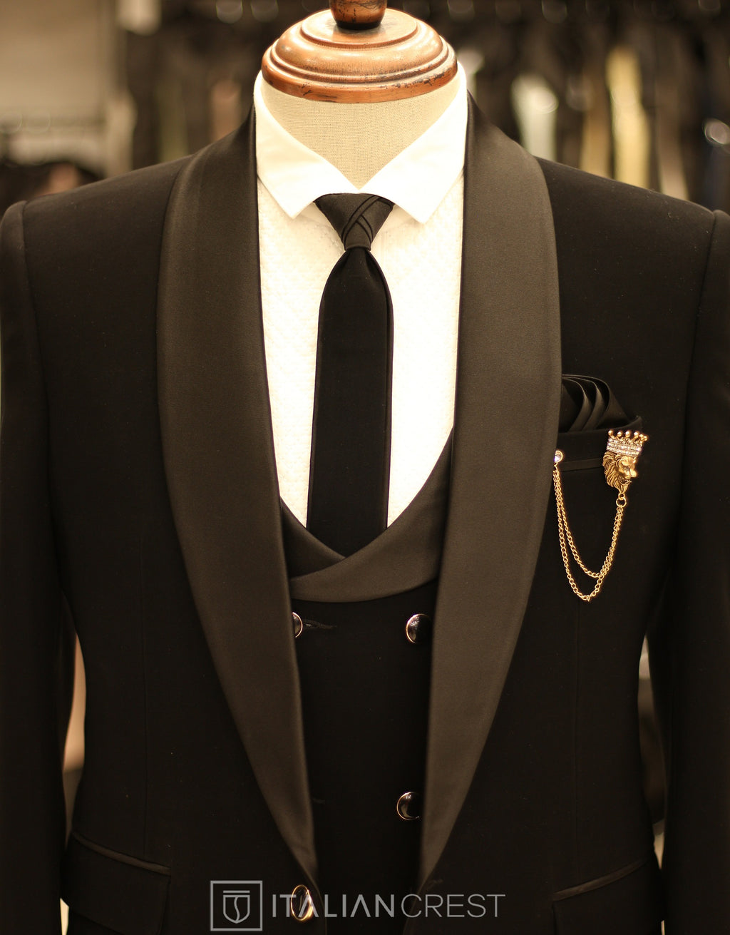 Black 5pc Wedding Suit