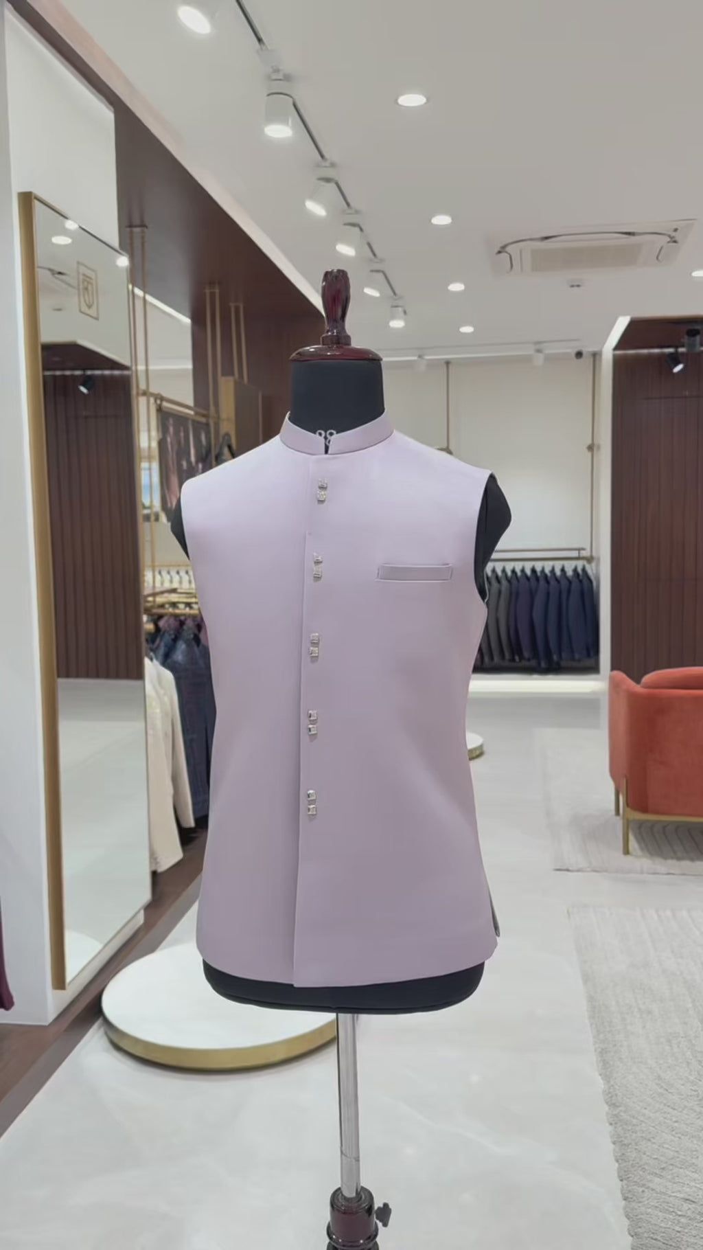 Light Purple Embroidery Work Jodhpuri Suit