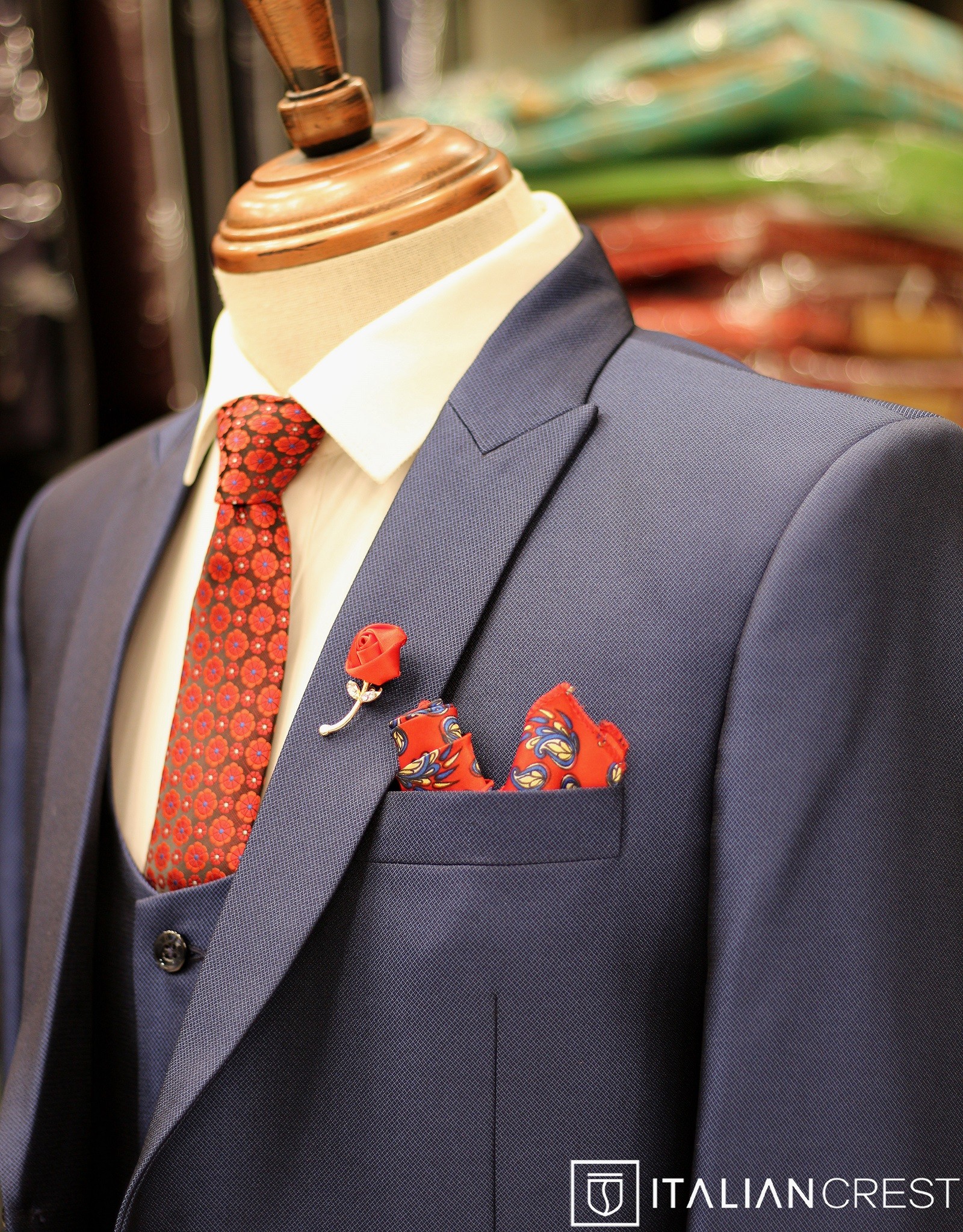 IC17280L-3PC PEAK LAPEL SUITS