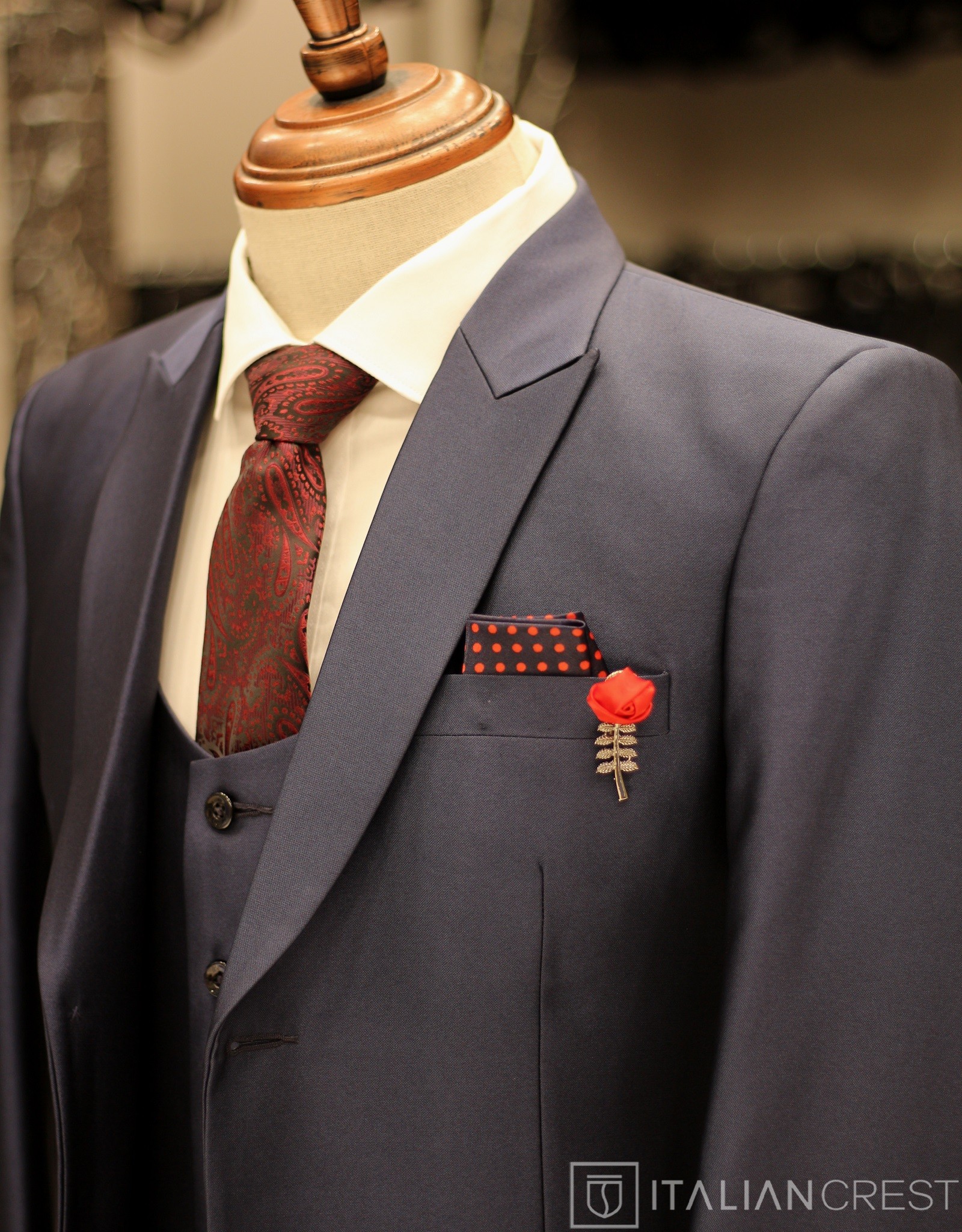 IC17293L-3PC PEAK LAPEL SUITS