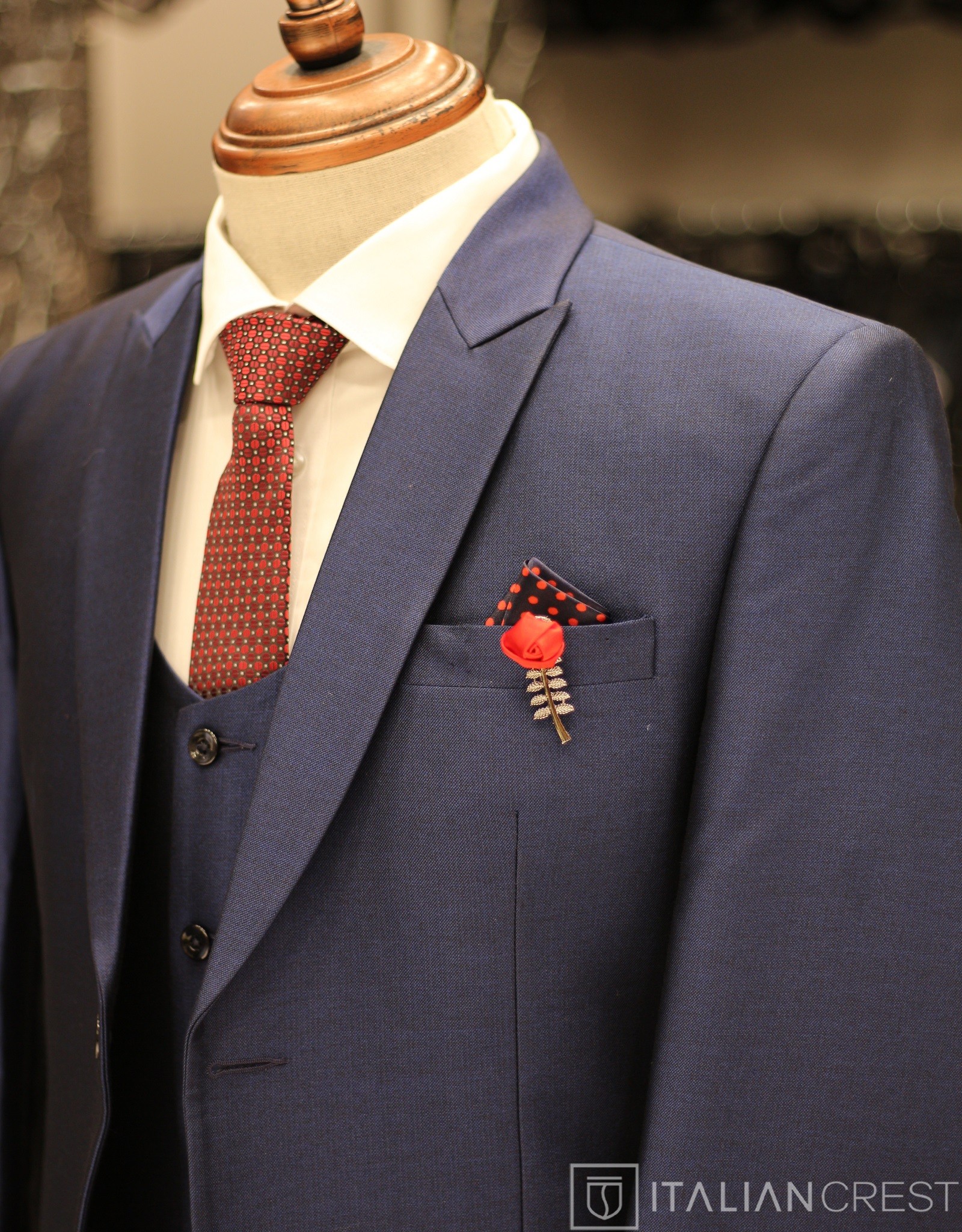 IC17299-3PC PEAK LAPEL SUITS