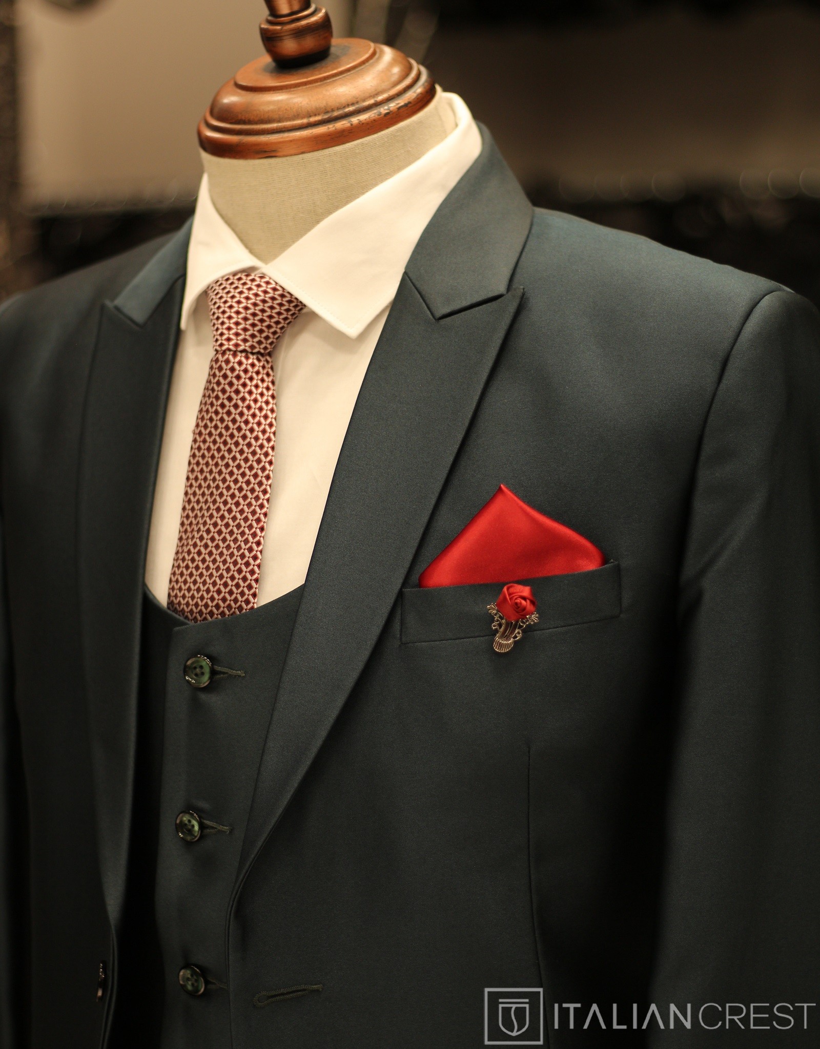 IC17302-3PC PEAK LAPEL SUITS