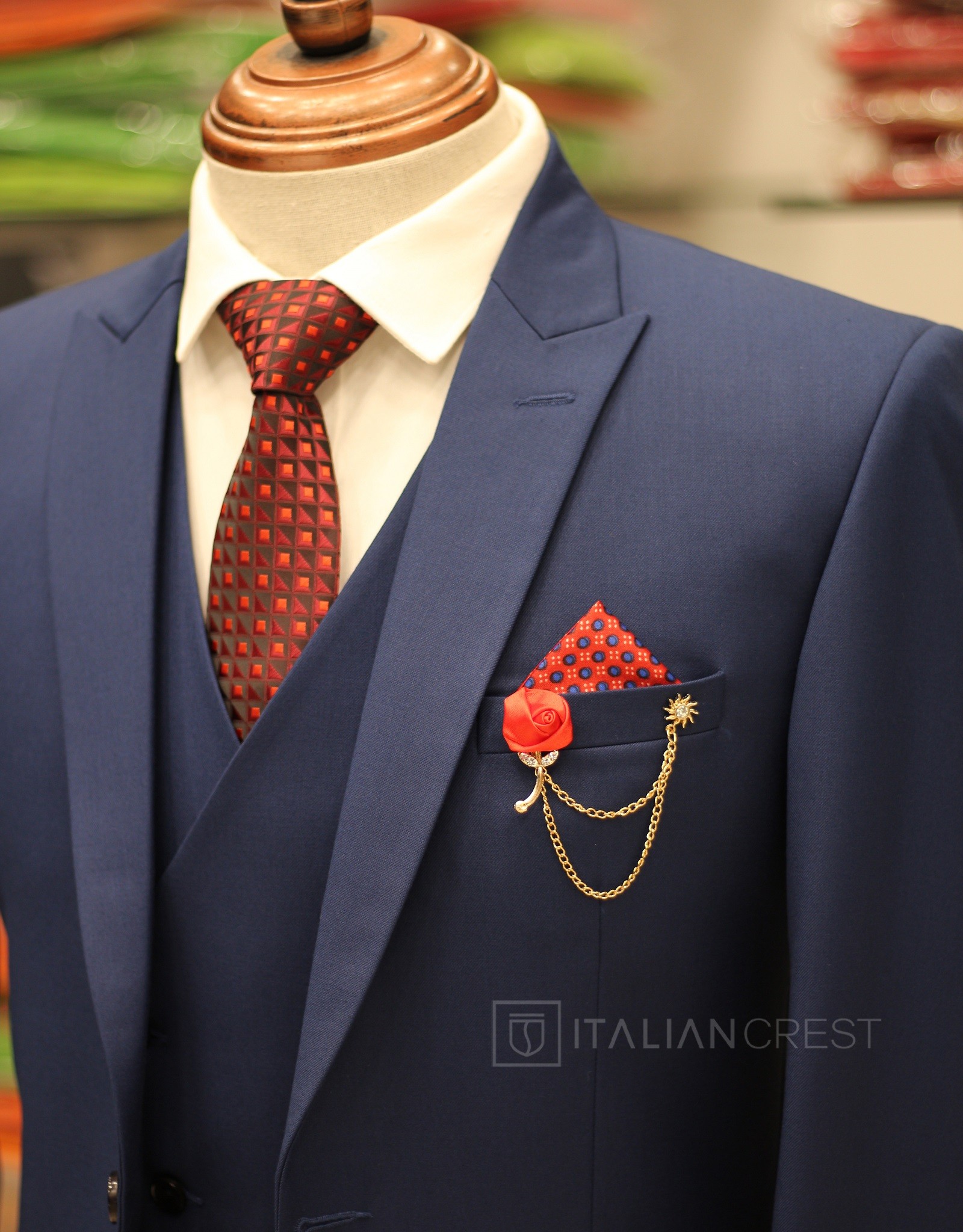 IC17620-3PC PEAK LAPEL SUITS