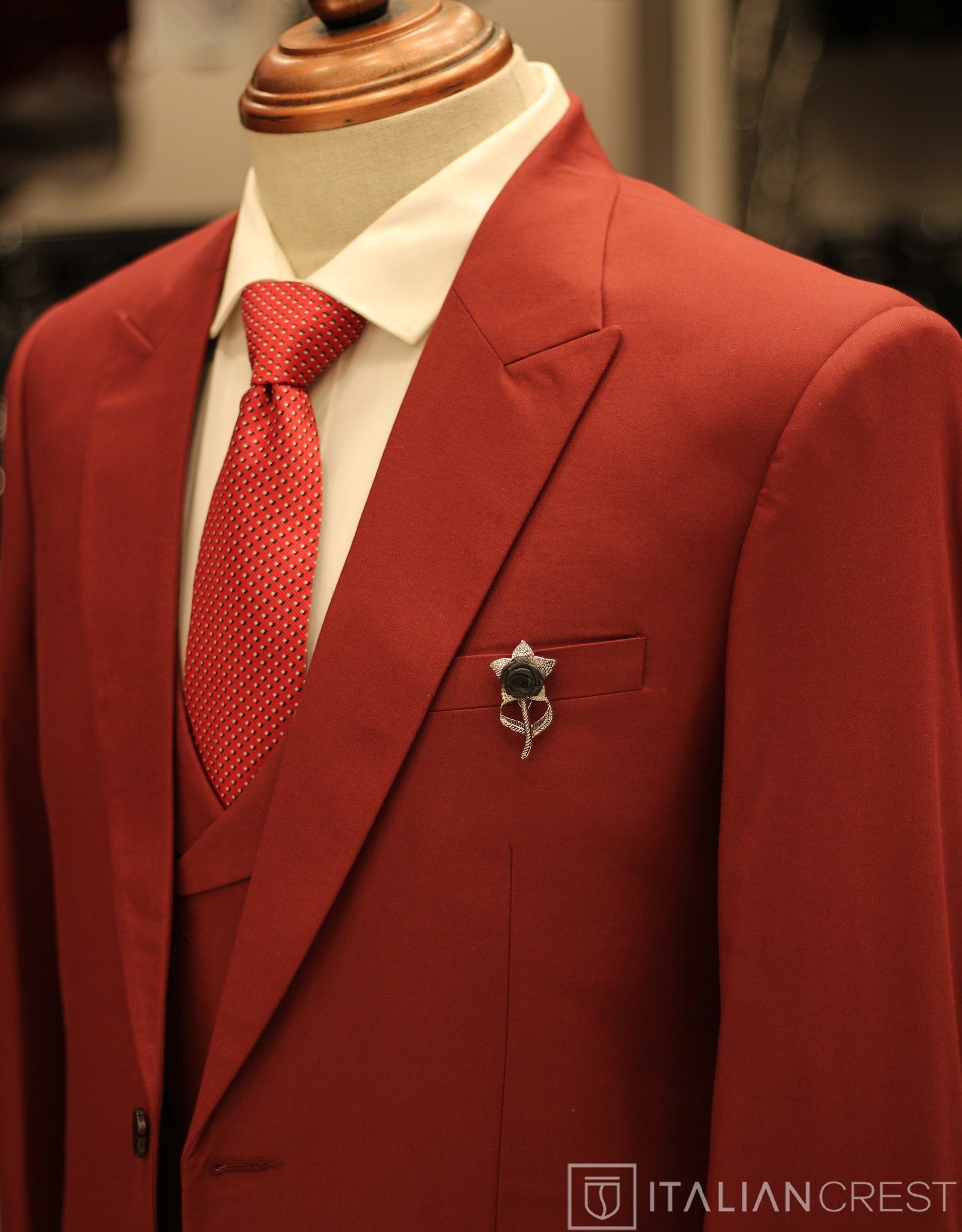 IC17662-3PC PEAK LAPEL SUITS