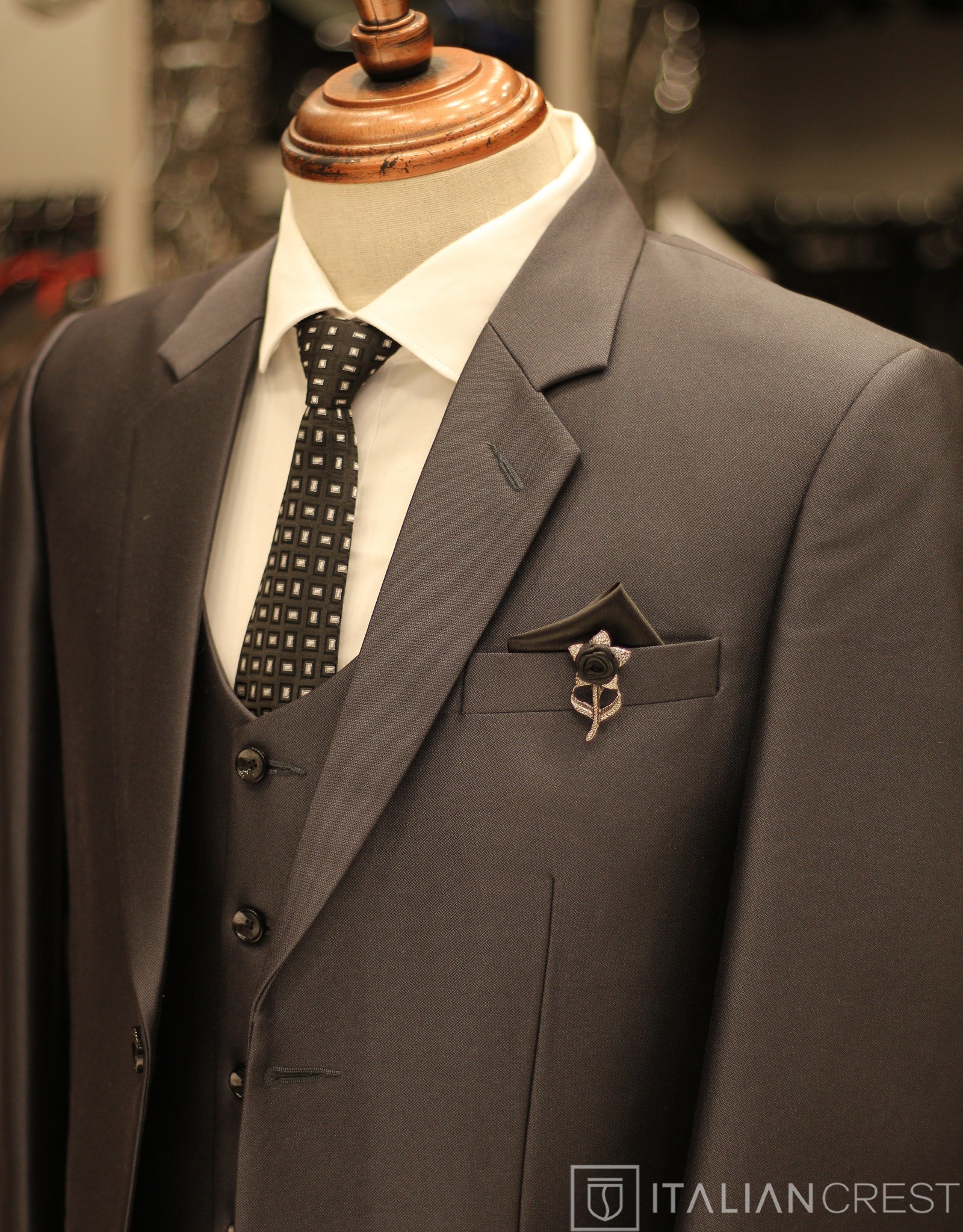 IC17954-3PC NOTCH LAPEL SUITS