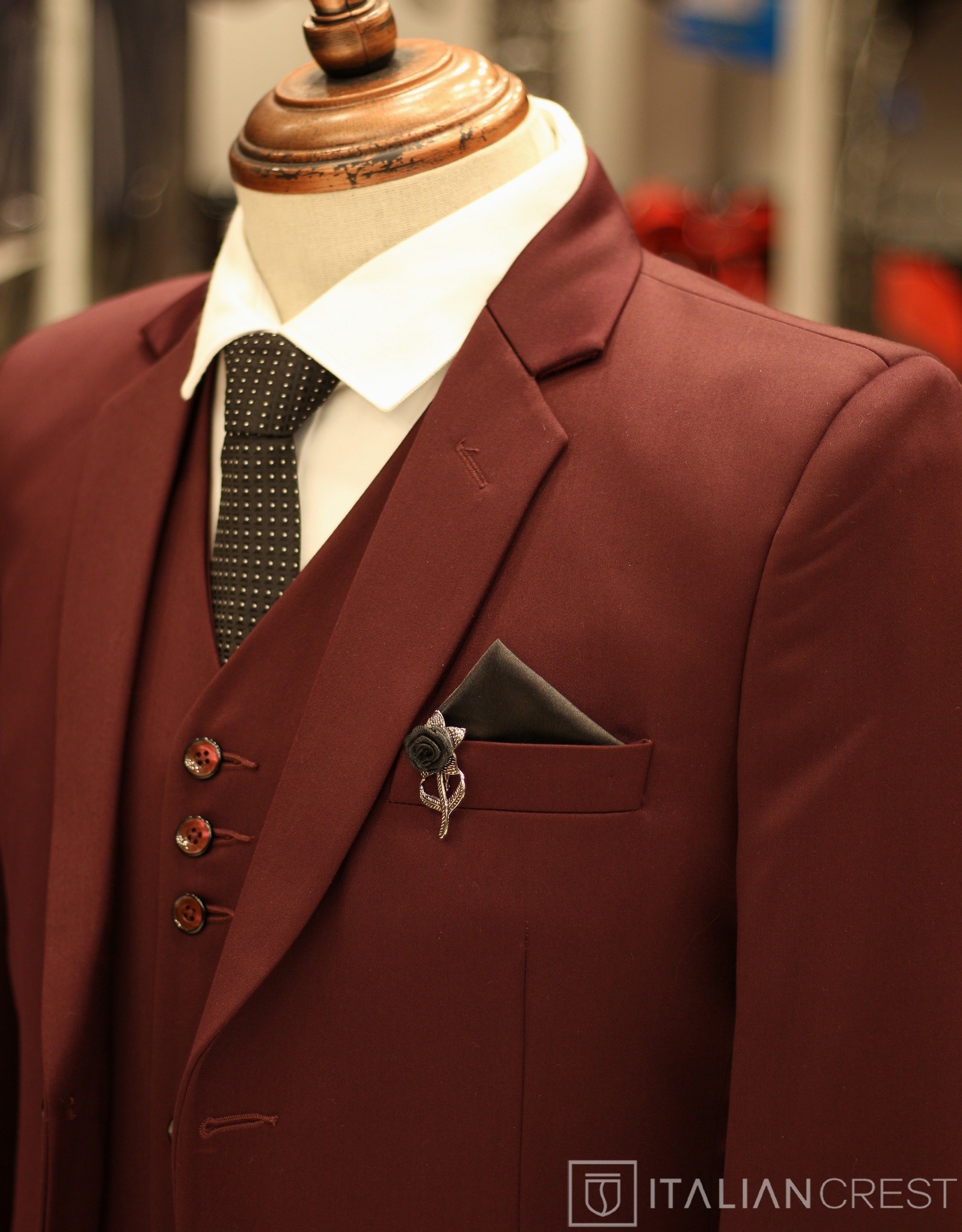 IC17966-3PC NOTCH LAPEL SUITS