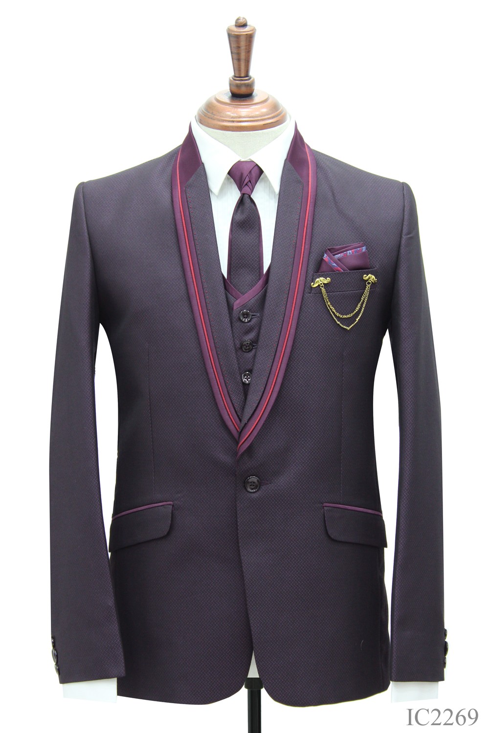 IC2269-5PC WEDDING SUITS