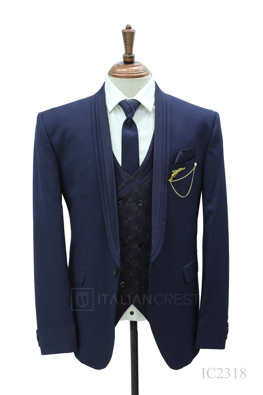 IC2318-5PC WEDDING SUITS