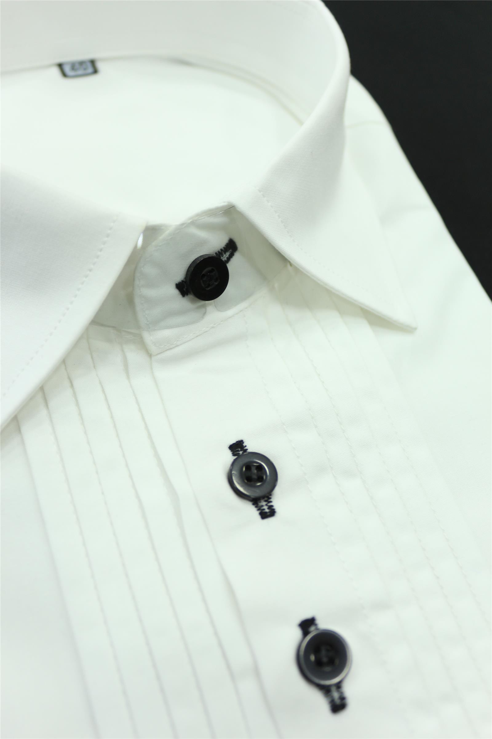 SHT001-TUXEDO/PLEAT SHIRT