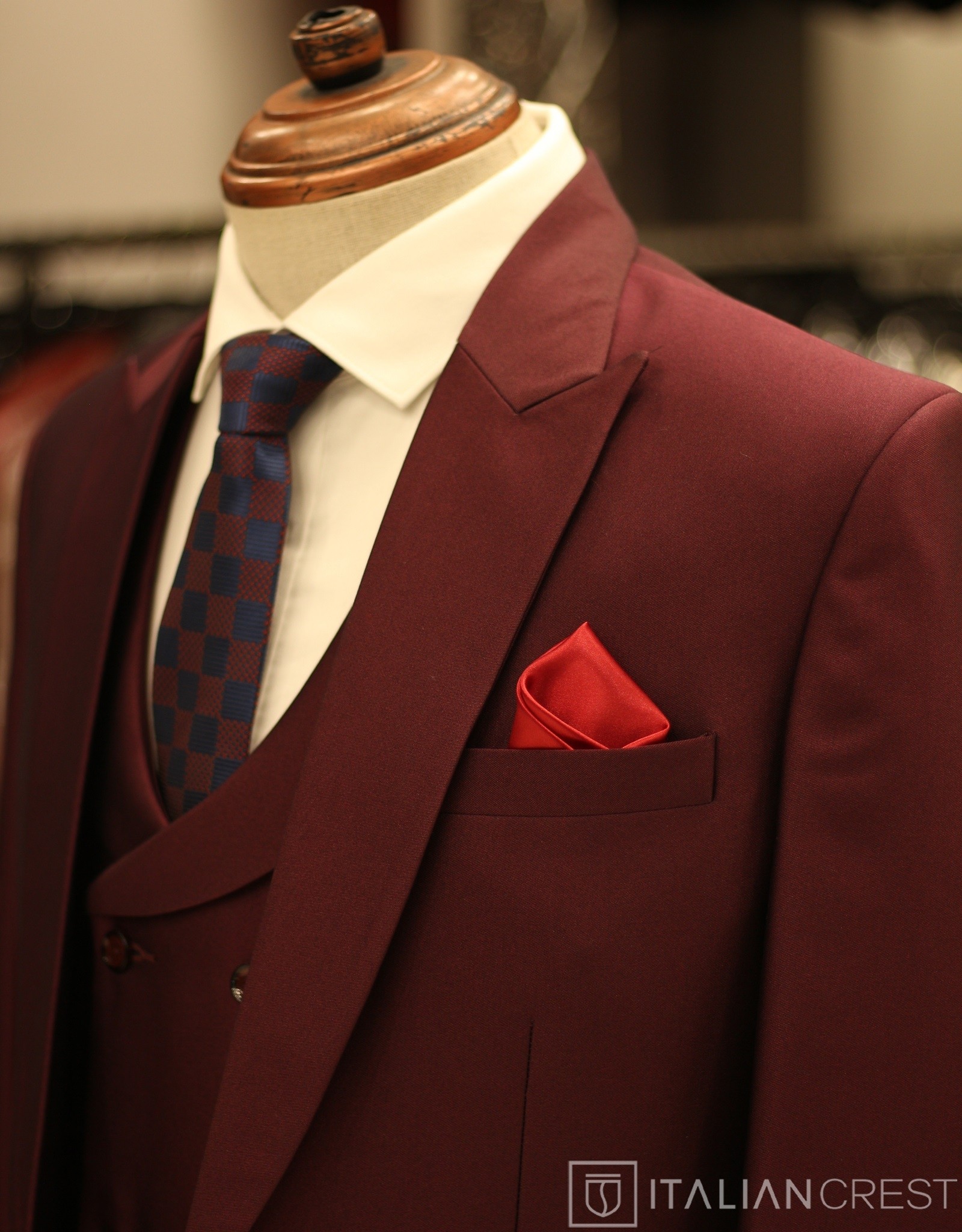 IC17543-3PC PEAK LAPEL SUITS