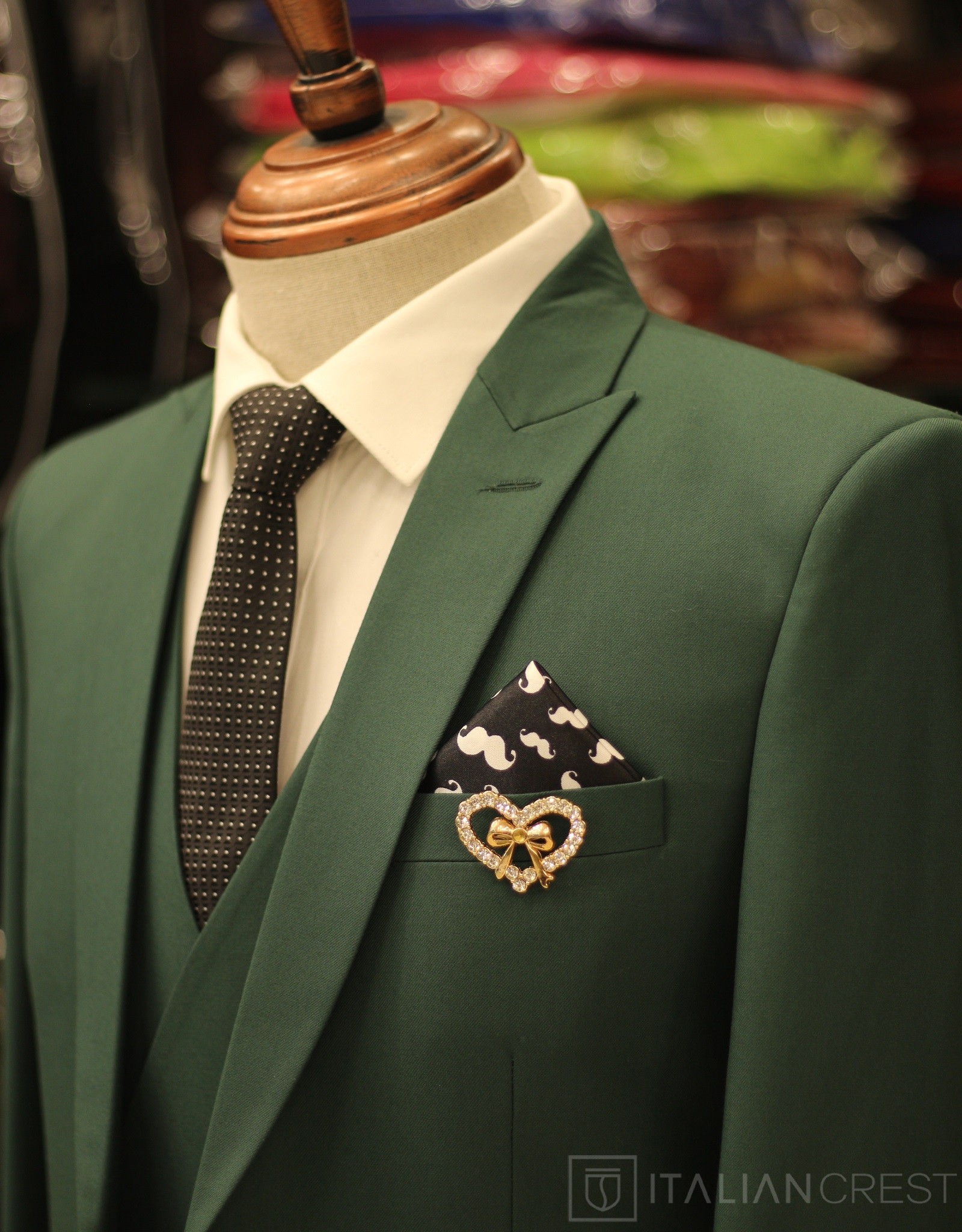 IC17609-3PC PEAK LAPEL SUITS