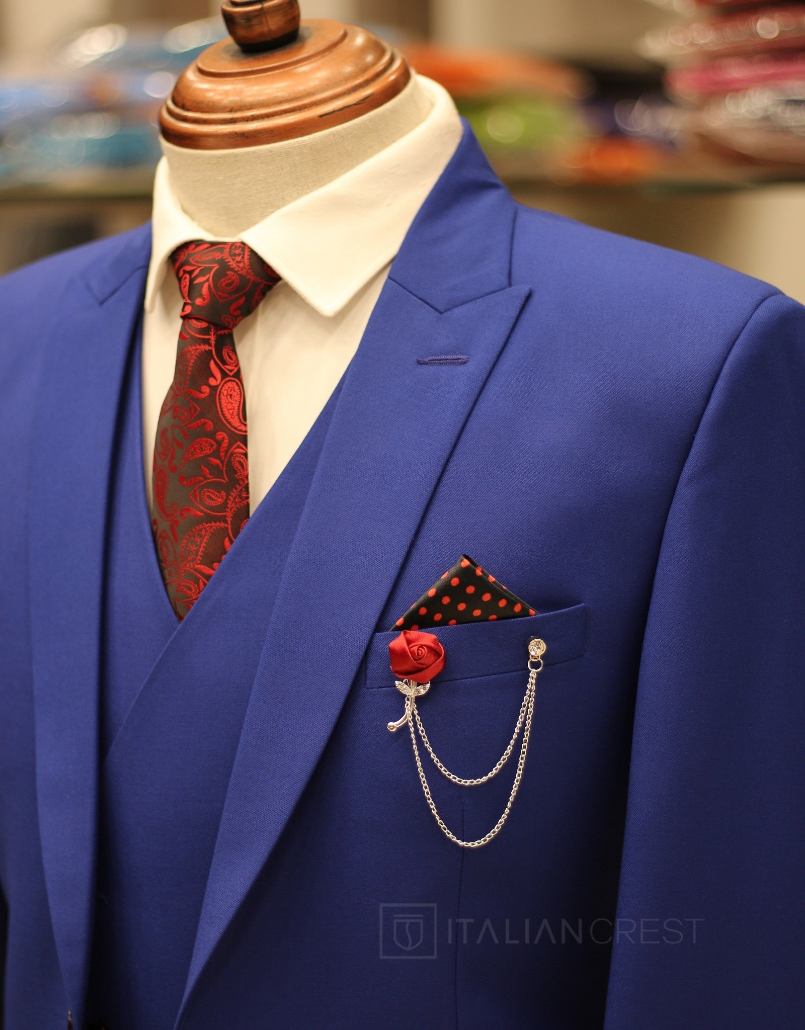 IC17619-3PC PEAK LAPEL SUITS