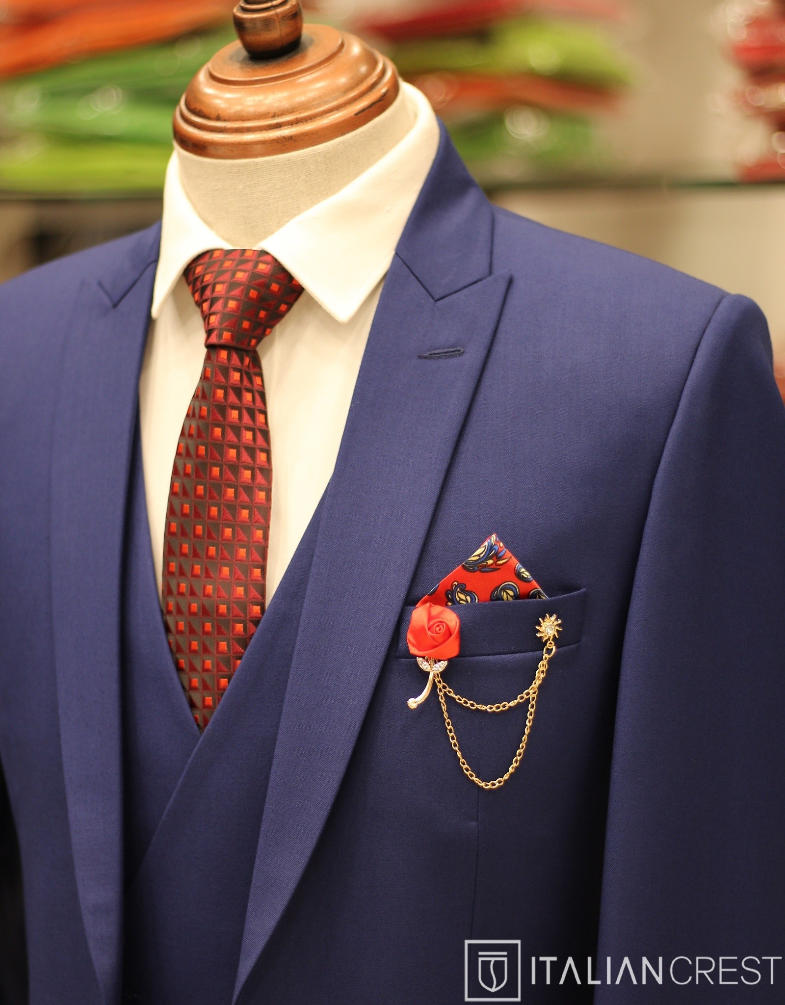 IC17655-3PC PEAK LAPEL SUITS