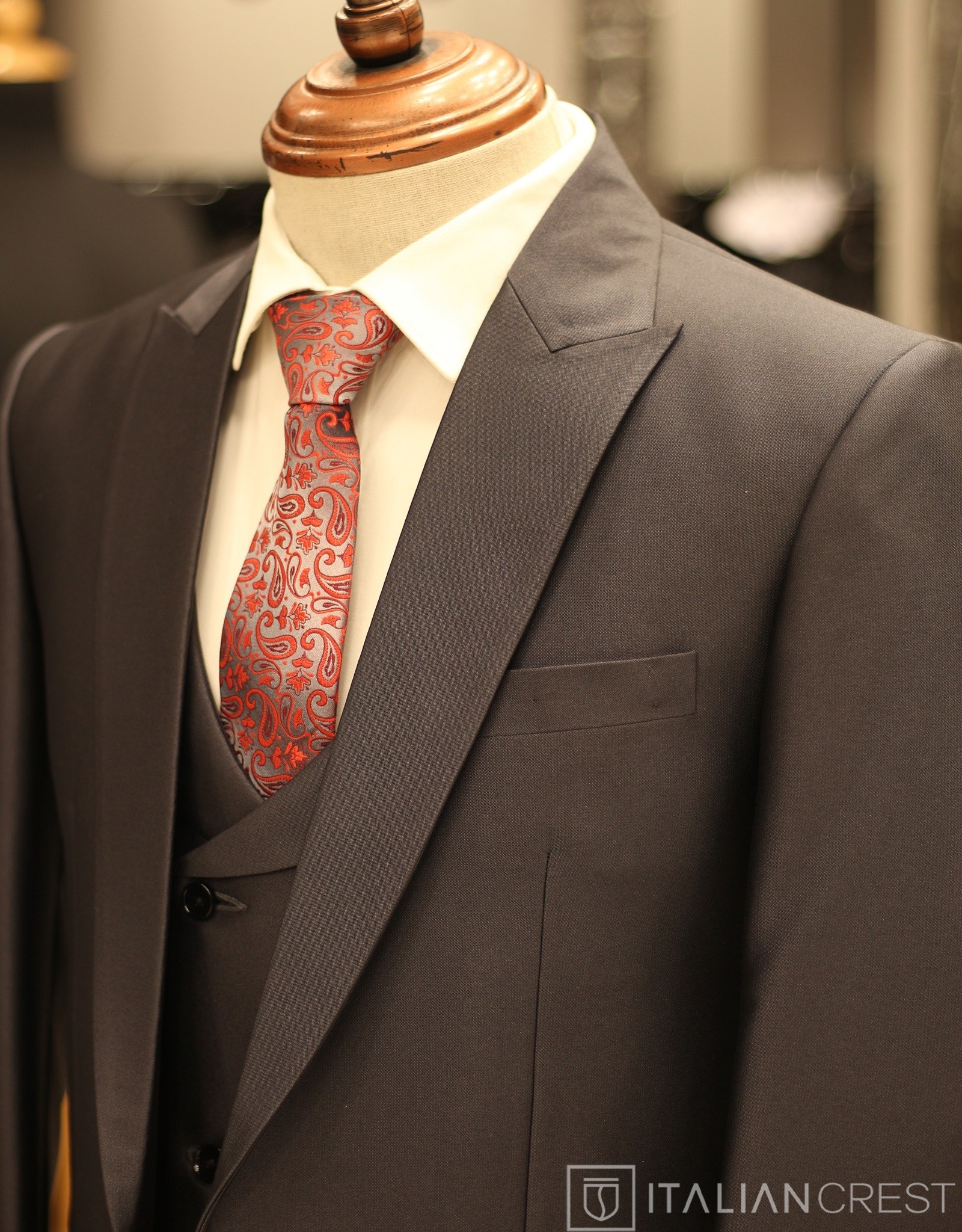 IC17676-3PC PEAK LAPEL SUITS