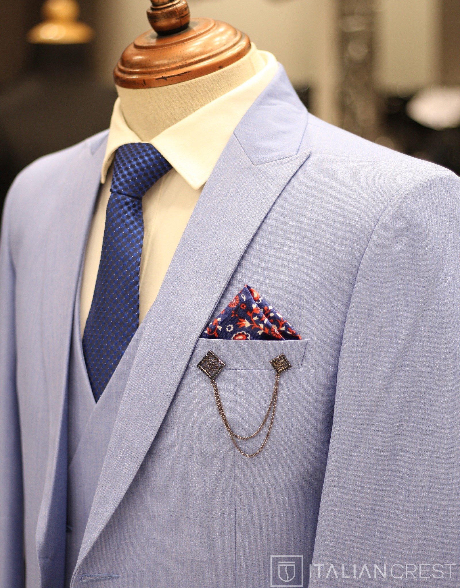 IC17679-3PC PEAK LAPEL SUITS