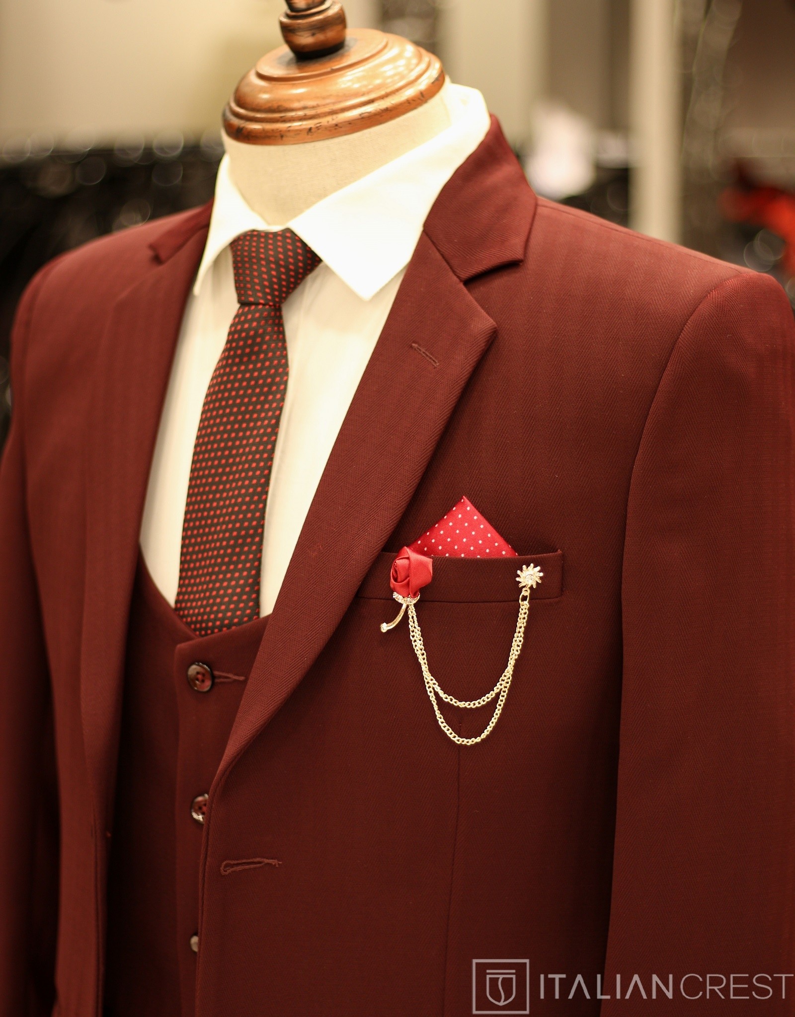 IC17989-3PC NOTCH LAPEL SUITS