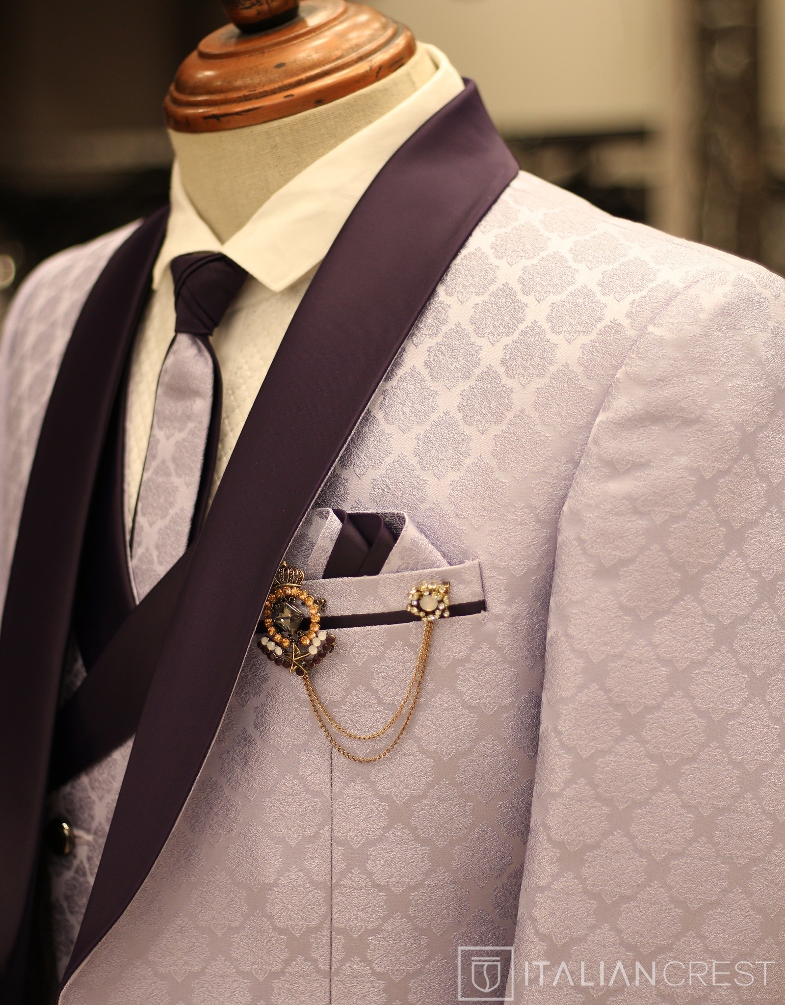 IC2698-5PC WEDDING SUITS